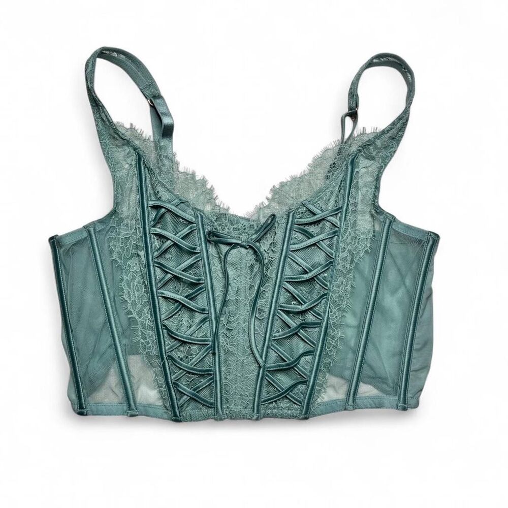 Victoria-s-secret Women's Blue and Green Corset